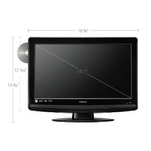 Hitachi L19D103 19-Inch 720p LCD Flat Panel HDTV/DVD Combo, Black