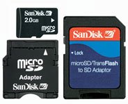 Cover image : SanDisk microSDカード 2GB モバイルメモリーキット SDSDQ-2048
