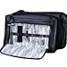 Mens Travel Toiletry Bag w/ 5 pc Manicure Set - Black
