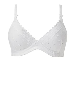 Cotton Broiderie T-Shirt Nursing Bra