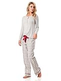 A Pea in the Pod: Long Sleeve Scoop Neck Bow Detail Nursing Pajama Set