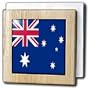 Australian Flag - 6 Inch Tile Napkin Holder