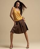 INC International Concepts? Twisted-Strap Tank Top & Pleated Belted Skirt