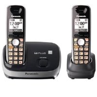 Panasonic KX-TG6512B DECT 6.0 PLUS Expandable Digital Cordless Phone System with 2 Handsets