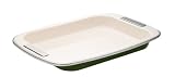Review Meyer Group Ltd  / Meyer Prestige Country Kitchen Enamel Rectangular Baking Tray, Olive, 12 Inch x 9 Inch