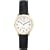 Timex T2H341 Women's Easy Reader Black Leather Watch