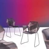 Moroso Tropicalia Dining Chair with Leather Woven Cord