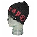 Firetrap Mens Tic Beanie Hat Black with Red