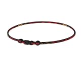 Phiten Titanium Necklace - X30 Fireball 103MPH | Justin Varlander Necklace | Detroit Tigers Black/Red/Orange 18 inch