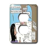 Rich Diesslins Funny Theology Cartoons - Anselm - The Nature of God - Light Switch Covers - 2 plug outlet cover