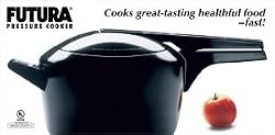 Futura by Hawkins Hard Anodized 5.0 Litre Pressure Cooker from Hawkins