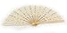 Lovely 10 inch Battenburg Lace Fan