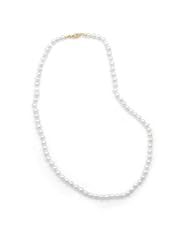 18 Inch 14k Yellow Gold 5-5.5mm Freshwater Pearl Necklace
