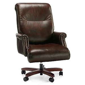 Breton Executive Leather Chair - Frontgate
