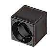 Swiss Kubik Single Watch Winder - Brown Calf Leather