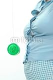 Wallmonkeys Peel and Stick Wall Decals - Mollige Frau Mit Jojo, Diät - 24