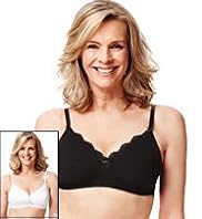 2 Pack Per Una Post Surgery Smoothing A-DD Bras