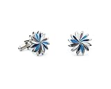Blue/Pink Daisy Cufflinks