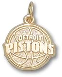 Detroit Pistons Logo 3/8" 14K Charm/Pendant