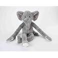 Swingin Safari Elephant 22-Inch Large Plush Dog Toy with Extra Long Arms and Legs with Squeakers