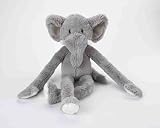 Swingin Safari Elephant 22-Inch Large Plush Dog Toy with Extra Long Arms and Legs with Squeakers
