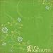 K and Company Paper 12x12 Girl Scouts Green Swirl Floral