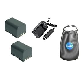 ValuePack (2 Count): Digital Replacement Battery PLUS Mini Battery Travel Charger for... by amsahr