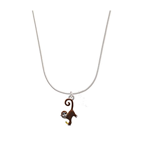 Hanging Monkey Charm Necklace