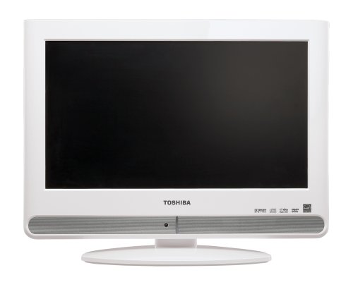 Toshiba 15LV506 15.6-Inch Widescreen LCD TV with Built in DVD, White