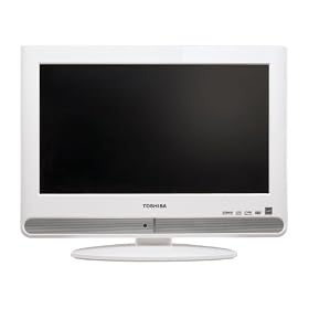 Toshiba 15LV506 15.6-Inch Widescreen LCD TV with Built in DVD, White