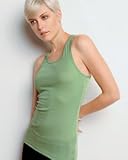 Bella Ladies Meredith Sheer Rib Racerback Tank Top. 8770