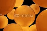 Wallmonkeys Peel and Stick Wall Decals - Abstract Pattern of Orange Circles - 24"W x 16"H Removable Graphic