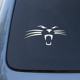 Panther Face - Car, Truck, Notebook, Vinyl Decal Sticker #2592 | Vinyl Color: White