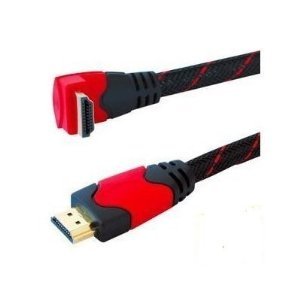 Aurum Flat Series - High Speed 90 Degree (Right Angle) Flat HDMI Cable with Ethernet (1.5 FT) - Supports 3D & Audio Return Channel [Latest Version] - 1.5 Feet lowest price