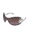 Roberto Cavalli Cicno - Swarovski Serpent Shield Rimless Sunglasses silver/pink brown