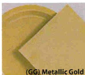 240 Gold (10 Pks of 24) 9 Inch Wax Coated Plain Solid Color Dessert Cake Paper Plates