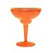 NorthWest Enterprises N121055 2-Piece Party Essentials Brights Plastic Margarita Glasses Set, 12-Ounce Capacity, Neon Orange (12 Packs of 10)
