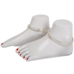 Handmade Jewelry Anklets Silver Ankle Bracelet 10 inches (sanklt108)