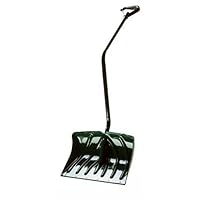 Suncast SC3250 18-Inch Snow Shovel/Pusher Combo with Ergonomic Shaped Handle And Wear Strip, Green
