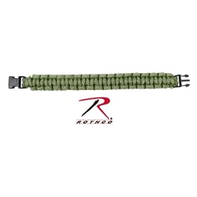 Para Cord Brands SBODS Survival Bracelet Olive Drab Size Small with Hand Tied Military Para-Cord Construction by