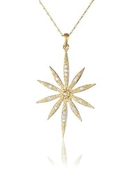 Mizuki 14Kt Chain Charm Long Icicle Flower Diamond Pendant Necklace (.25Ct), 18"