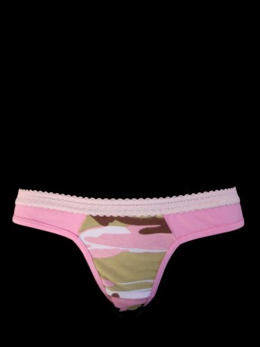 Susy Intimates Stretch Low Rise Camouflage Thong panties