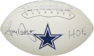 Tony Dorsett Autographed/Hand Signed Dallas Cowboys Logo Football HOF 94