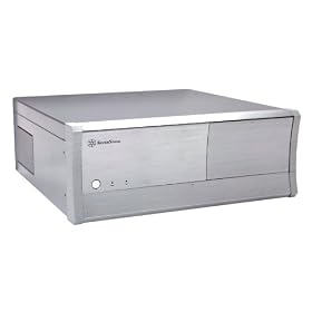SilverStone GD01S-R Aluminum Front Panel/0.8mm SECC Body ATX Media Center/HTPC Case - Retail (Silver)