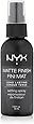 NYX Cosmetics Make Up Setting Spray, Matte Finish/Long Lasting, 2.03 Ounce