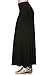 TL Women's Versatile Floor Length Fold Over Everyday Maxi Maternity Skirts