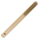 まとめ買い 10個セット「ストロングツール(Strong TooL) 木柄ワイヤーブラシ 4行 ステンレス線 11808」