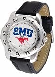 Southern Methodist (SMU) Mustangs Men's Sport Watch with Leather Band