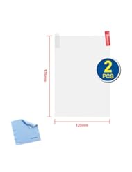 GTMax 2-Pack 7 inch Universal Premium HD Guard Film Clear LCD Screen Protector for Coby Kyros Mid7015, MID7016, Mid7125, MID7042, MID7022 with Cleaner