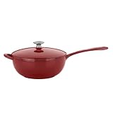 Mario Batali Cookware Classic Enamel Cast Iron Saucier - Chianti